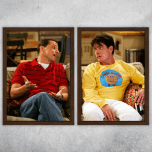 Quadro Série 2 homens e meio